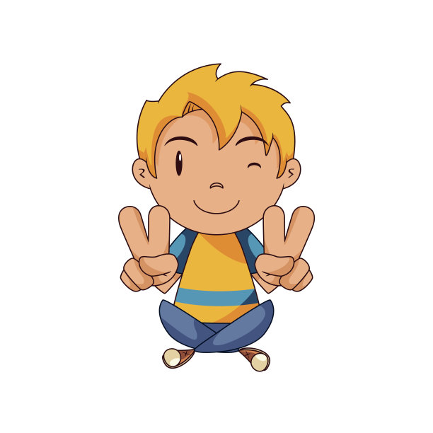 孩子v标志图片下载