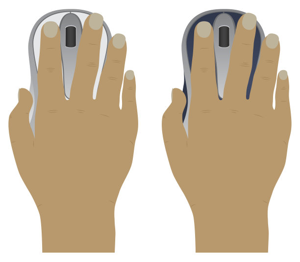 手用电脑鼠标。图片下载