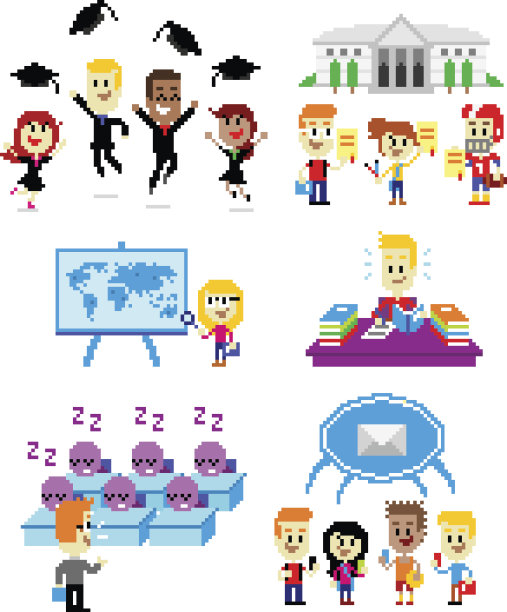 像素艺术学校图片下载