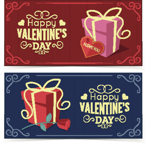 圣瓦伦丁节横幅。图片下载