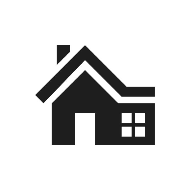 白色背景上的Home图标。图片下载