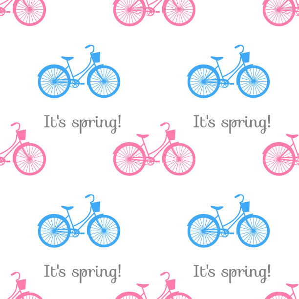 无缝弹簧花样自行车图片下载