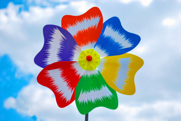 色彩斑斓的风向标图片下载