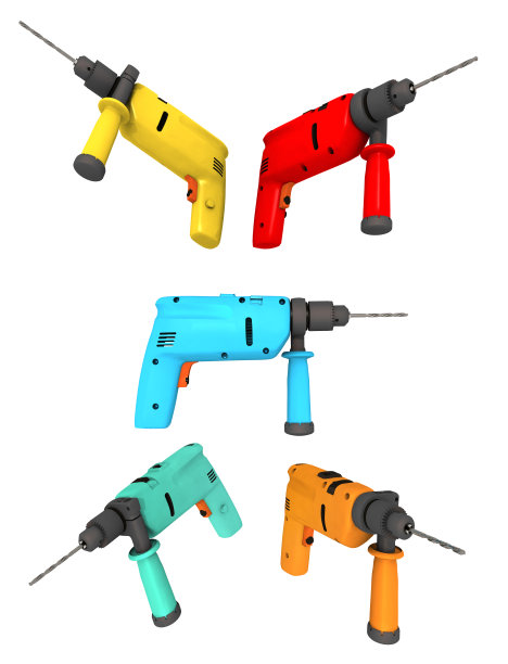 钻头孤立的白色背景图片下载