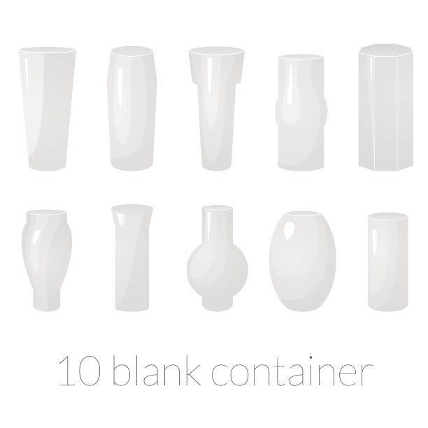 空白容器向量集图片下载