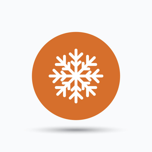 雪花图标。空调的迹象。图片下载