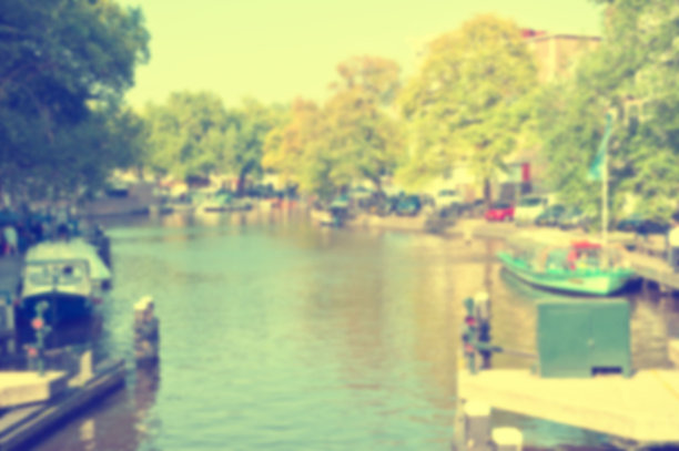 阿姆斯特丹荷兰模糊背景古董图片下载