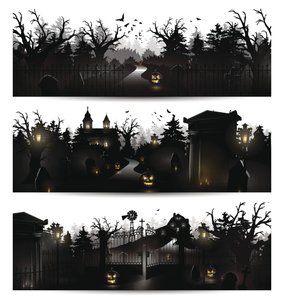 万圣节矢量图素材ID：127610650