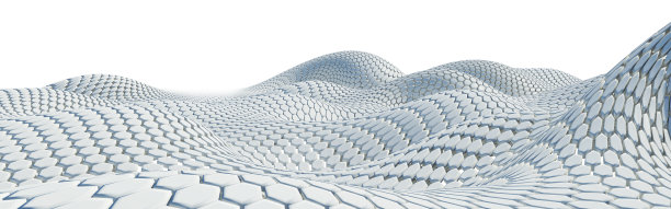 抽象六边形三维插图图片下载