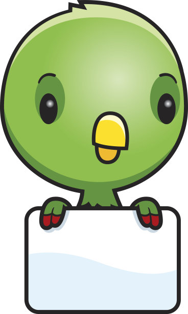 卡通婴儿鹦鹉手势图片下载