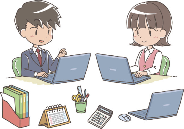 商业男人和女人。图片下载