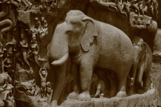 石头雕塑图片下载