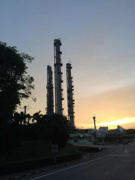 石油和天然气厂奇迹天空时间背景图片下载