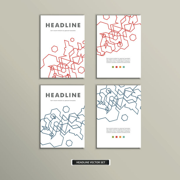 书封面与抽象线性电路eps图片下载