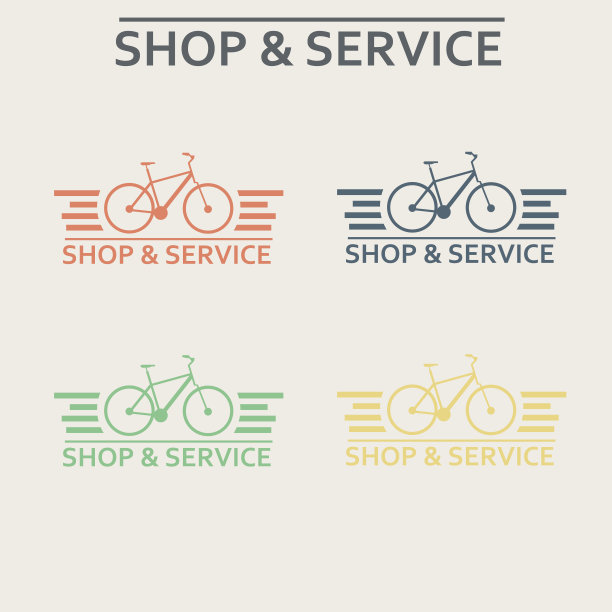 简单的平面矢量图像自行车的背景图片下载