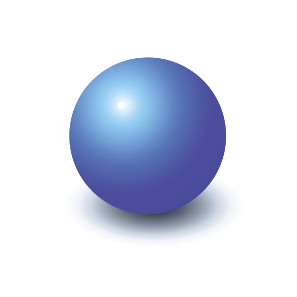 空白蓝色矢量球图片下载