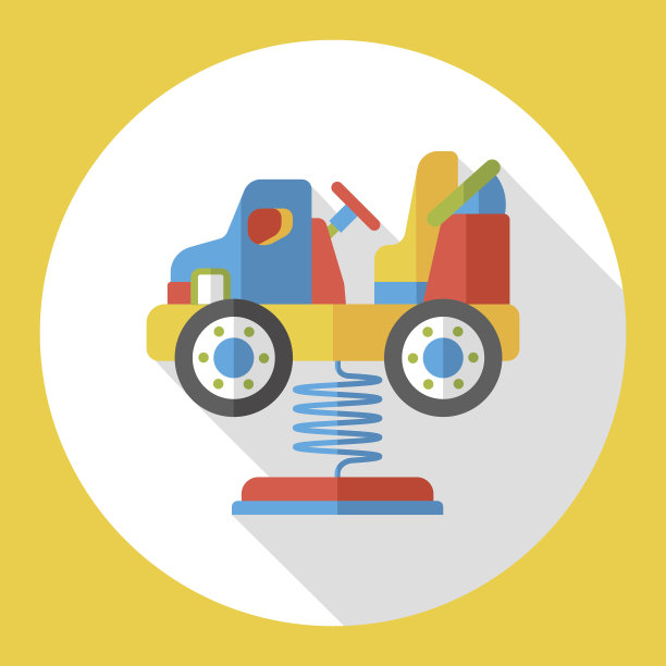 游乐车平面图标图片下载