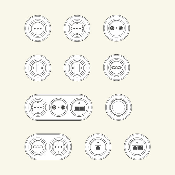复古插座套图片下载