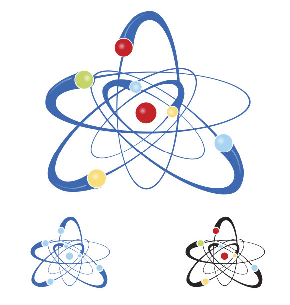 原子符号集图片下载