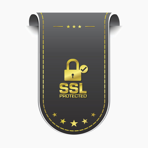 SSL保护金色矢量图标设计图片下载