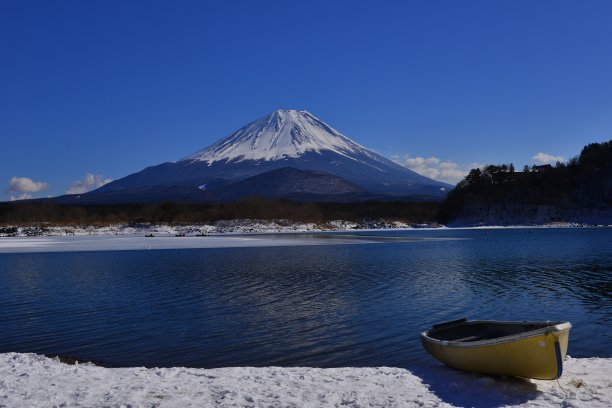 冬天的富士山，日本图片下载