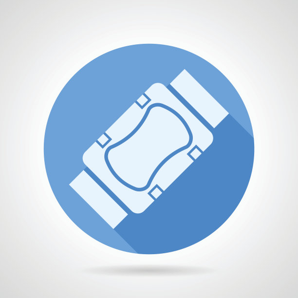 扁平的矢量图标为肘和膝盖的保护图片下载