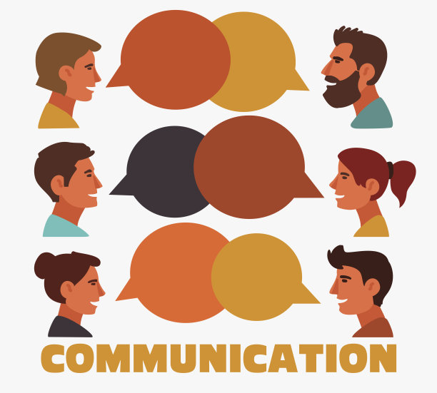 一群快乐的微笑的年轻人在一起说话图片下载