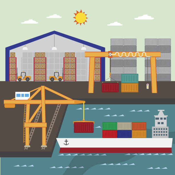 港口和仓库图片下载