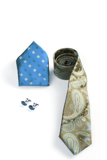 领带、袖扣和手帕图片下载
