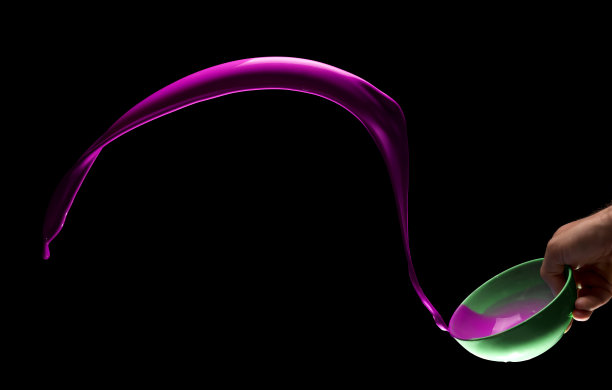 粉色油漆飞溅波图片下载