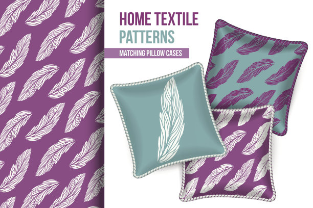 图案和一套装饰枕头图片下载