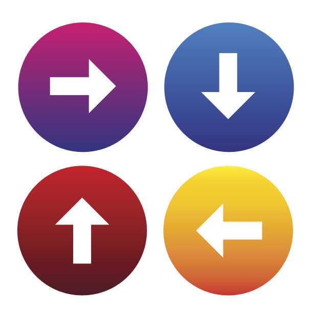 箭头符号图标集向量图片下载