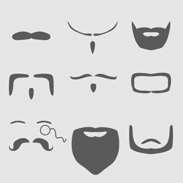 胡子图标图片下载