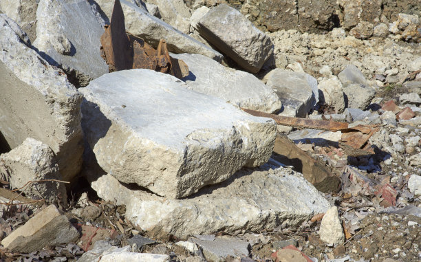 建筑机械及堆填区图片下载