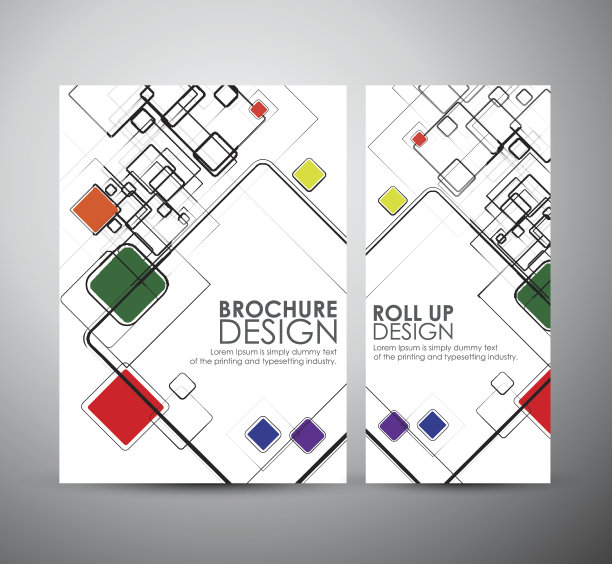抽象广场与空间、宣传册或商业卷的设计。图片下载