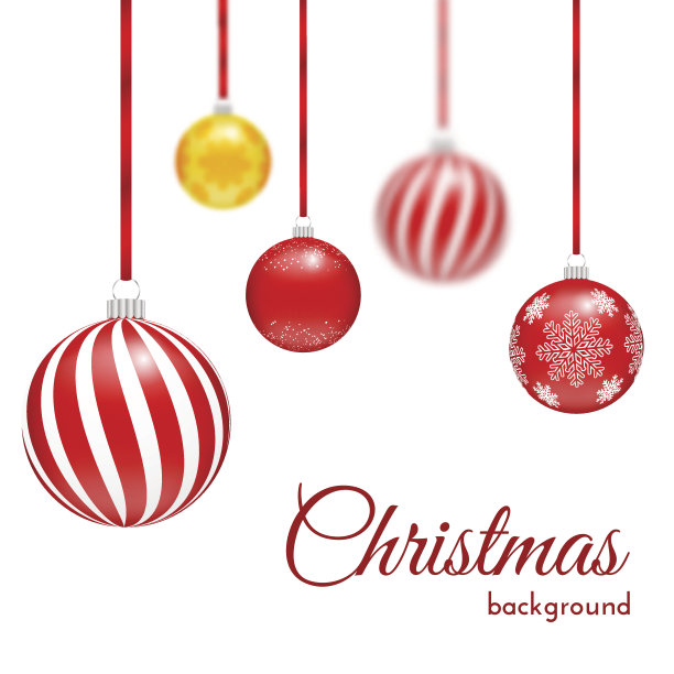 向量圣诞球图片下载