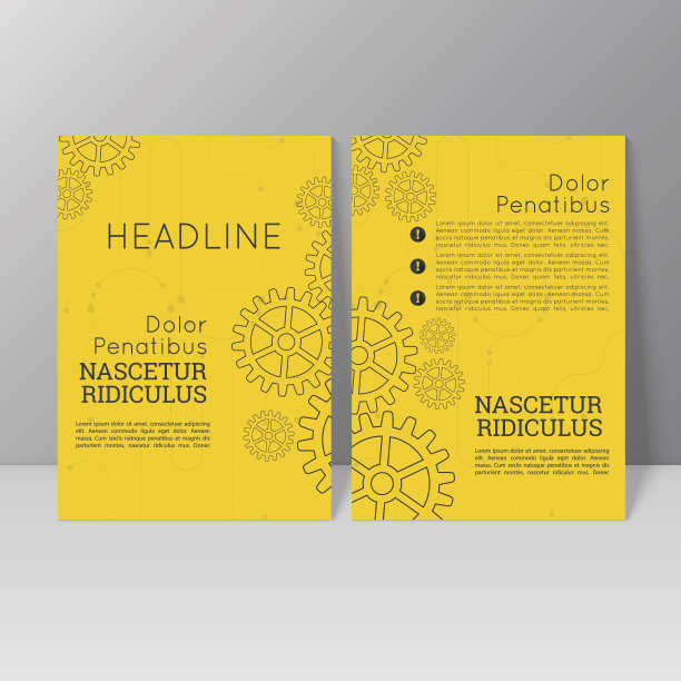 矢量宣传册模板设计素材图片