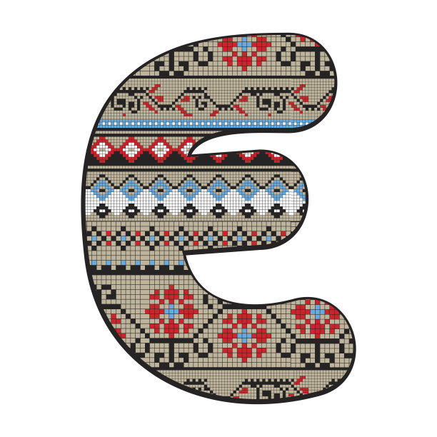 E字母装饰图片下载