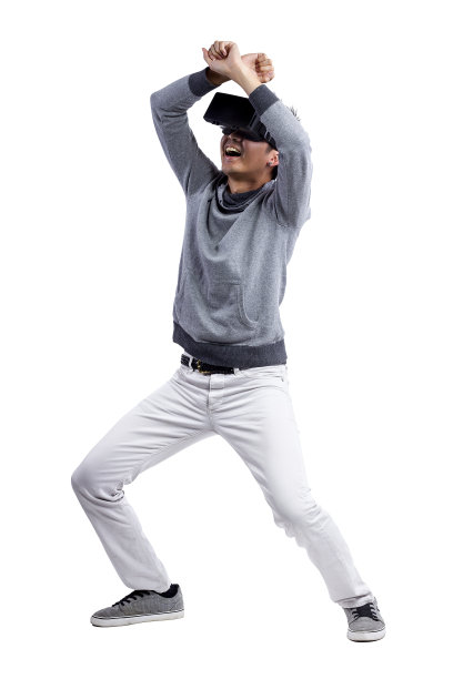 沉浸式虚拟现实中的恐惧图片下载