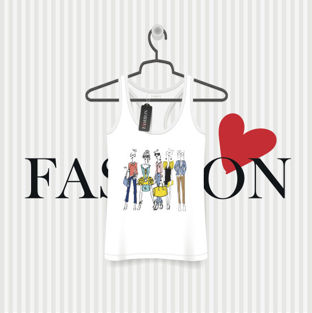 为t恤打印时尚插图图片下载