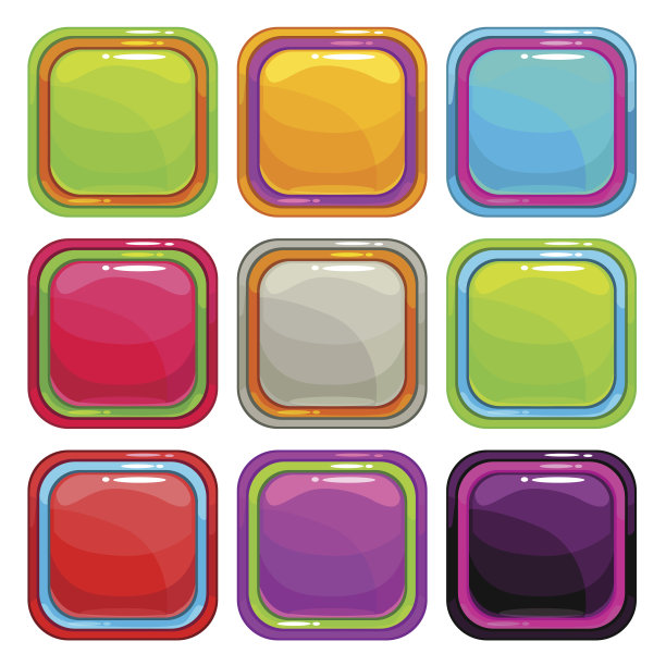 圆角正方形应用程序图标图片下载