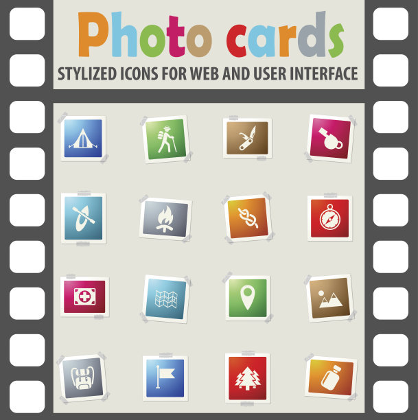 童子军日图标集图片下载