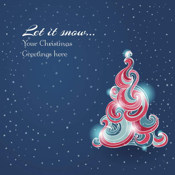 背景与闪亮的圣诞树图片下载