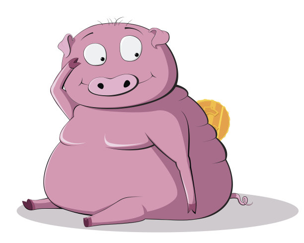 带硬币的微笑储蓄罐图片下载