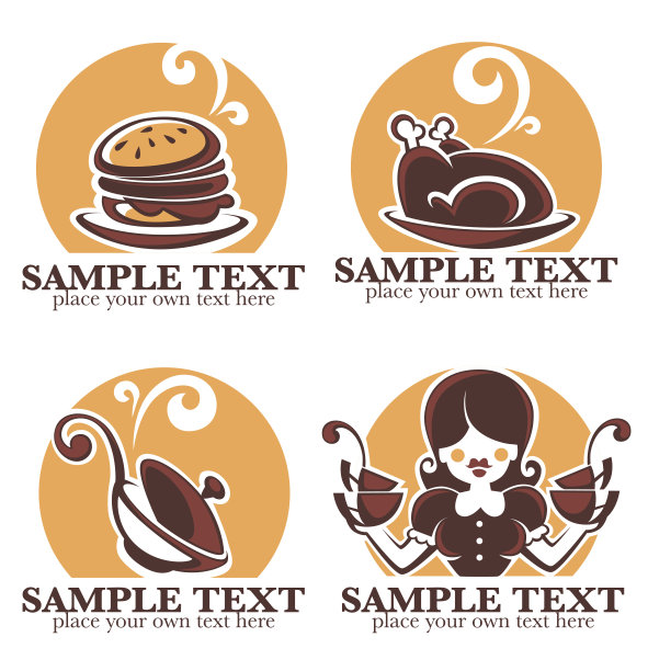 自制食物，矢量图标，符号收集…图片下载