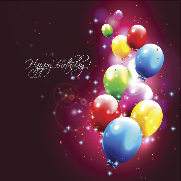 现代的生日背景图片下载