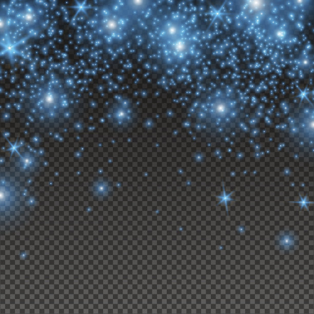 小蓝落花素材图片