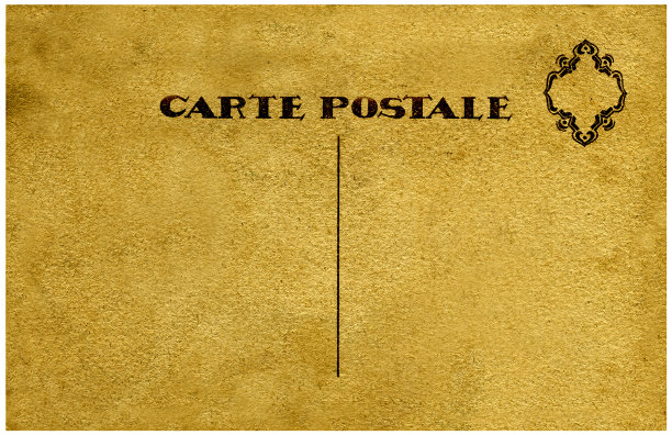 老式明信片。图片下载