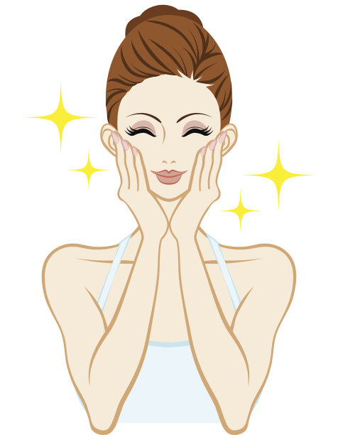 微笑的女人-皮肤护理图片下载