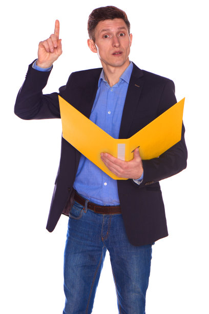 商人肖像夹，孤立图片下载